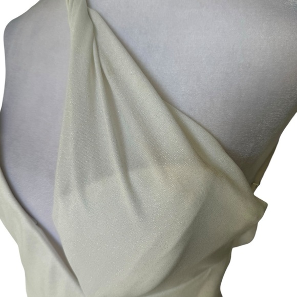 Katie May x Revolve - Brittany Gown in Silver Dusted Ivory Sz M - Picture 6 of 12